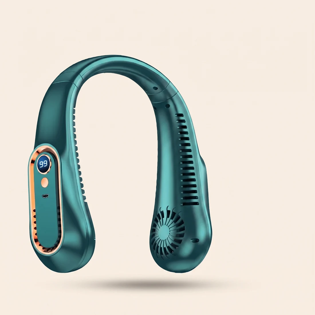 Ventilateur de cou vert
